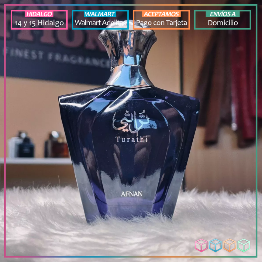 PERFUME AFNAN TURATHI BLUE PARA CABALLEROS | Cubos